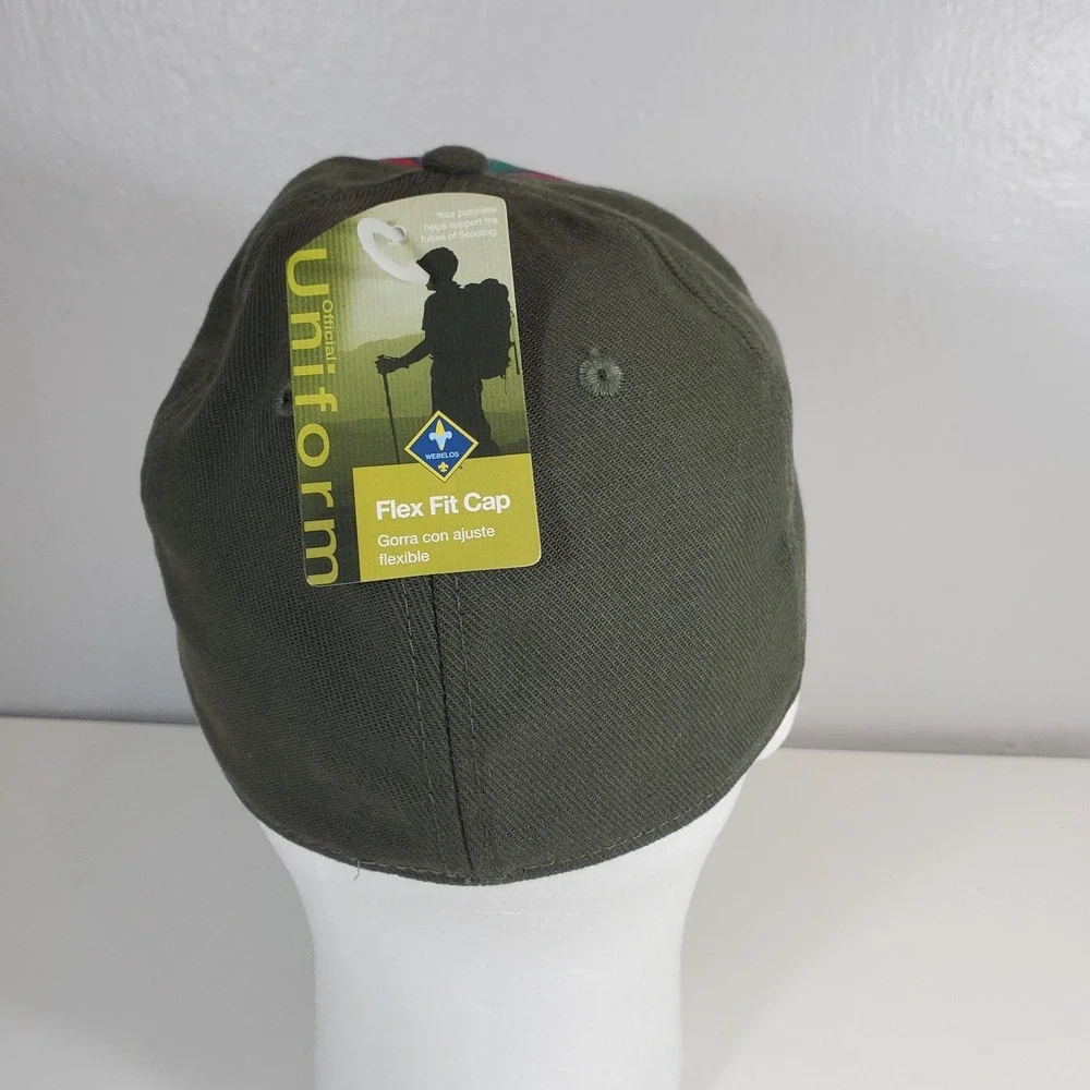 Official Boy Scouts of America Uniform Hat M L 622290 Webelos Flex Fit Cap New